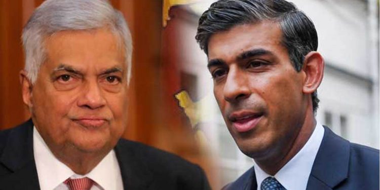 Ranil congratulates the new British Prime Minister!