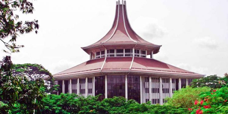 The Chief Justice is on leave ! Justice Aluvihare appointed as acting Chief Justice.