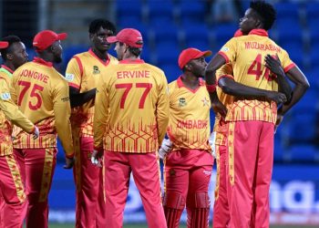 Zimbabwe defeats Pakistan by one run in the T20 World Cup.