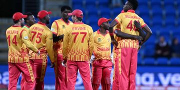 Zimbabwe defeats Pakistan by one run in the T20 World Cup.