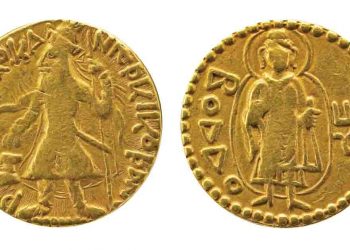 king Kanishka minted a coin using the image of Buddha… One for the whole world…