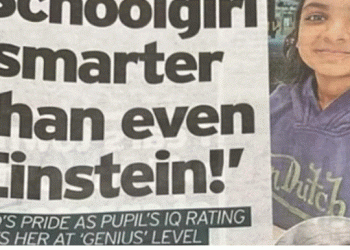 UK school girl of SL origin beats Einstein in Mensa IQ test