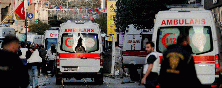 6 dead, 81 injured in explosion on Istanbul’s Istiklal Street
