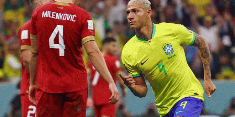 Brazil’s Richarlison sparkles in 2-0 win over Serbia