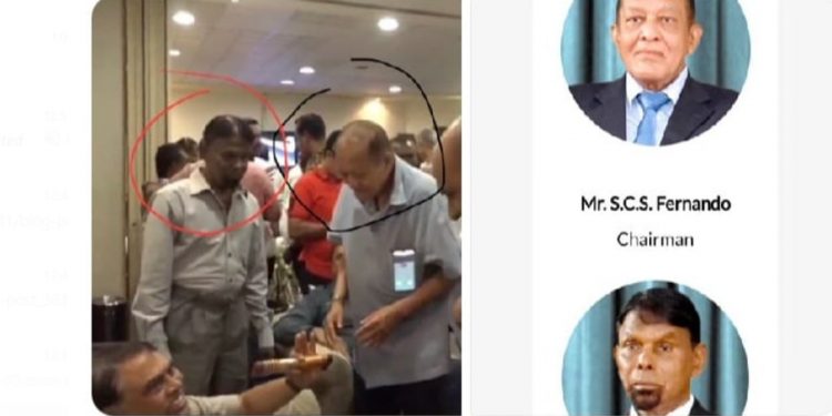 I was in Katunayake. Crowd attracted me! Here’s how the police commission chairman welcomed Basil in Katunayake. (VIDEO)