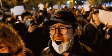 China Covid: Heavy police presence after days of protests