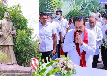 The 55th commemoration ceremony of the late DA Rajapaksa was held near the monument! (Video & Photos)