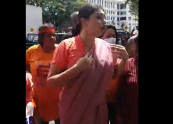 Hirunika, who protested for the rights of women, was arrested! (VIDEO)