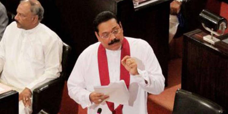 Finally, Mahinda speaks in Parliament! Aplauds Ranil’s budget and blames good governance for the nation’s hefty debt loads.
