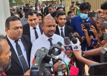 Nuwan Bopage, the suspect in the illegal entry into the Fort President’s House, is free on bail of 500,000 rupees.