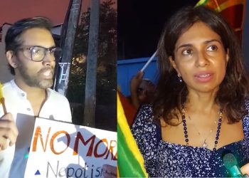 Once again, the middle class takes to the streets in opposition to the government! If Gota is a “heart attack” for the country, then Ranil is a “stroke”! The Rajapaksas have returned with a fresh look! (VIDEO)