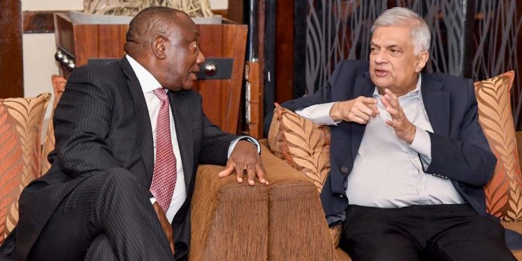 Ramaphosa stopped in Sri Lanka on his way back from the G-20 summit! Ranil had a dialogue! (PHOTOS)