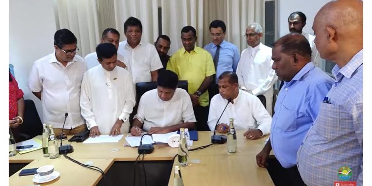 Sajith will march against repression tomorrow! Joint Declaration signed! (VIDEO)