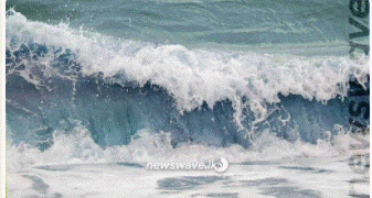 Sea levels rise; tidal waves may reach the shore.