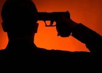 A millionaire businessman killed himself in his office.