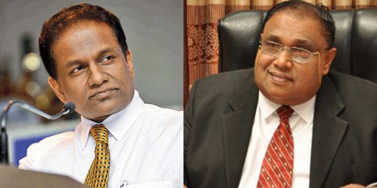 Thilanga, the new UPFA general secretary, and Shan Vijayalal, the new SLPA general secretary