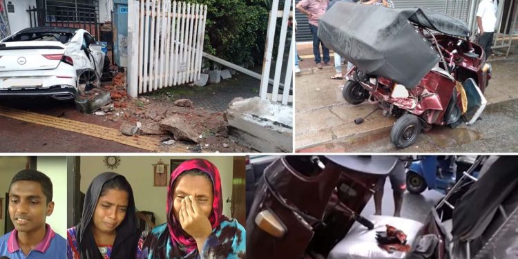 The sad story of the three-wheeler driver hit by a luxury Benz