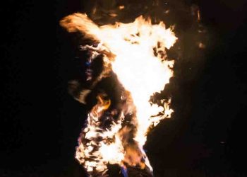 When all A9 students were celebrating, one beast burned an A9 student. What a monstrous crime.￼