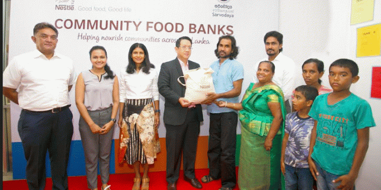 Nestlé Lanka contributes towards Sarvodaya Shramadana Movement’s Community Food Banks