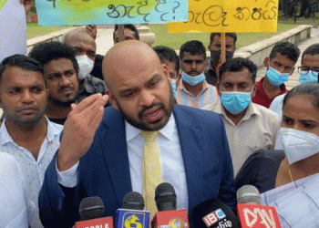A Sri Lankan opposition politician believes a racist purpose is behind the pro-China rally.