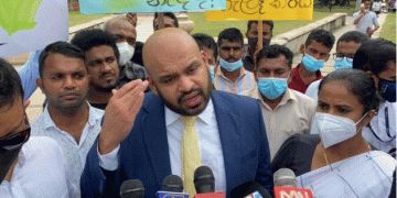 A Sri Lankan opposition politician believes a racist purpose is behind the pro-China rally.