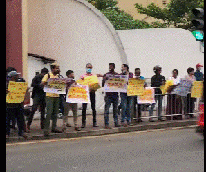 Strong message from protesters