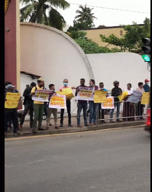 Strong message from protesters