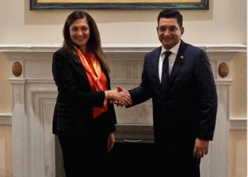Ali Sabry meets US Under secretary of State Uzra Zeya