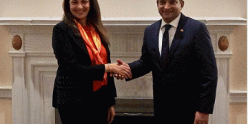 Ali Sabry meets US Under secretary of State Uzra Zeya