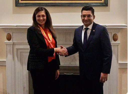 Ali Sabry meets US Under secretary of State Uzra Zeya