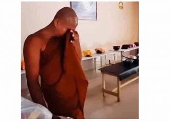 Aranya monk pleads to feed hungry villagers before giving alms!