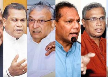 The opposition, comprising the SJB, G L Pieris, and others, file two Supreme Court petitions for LG elections.