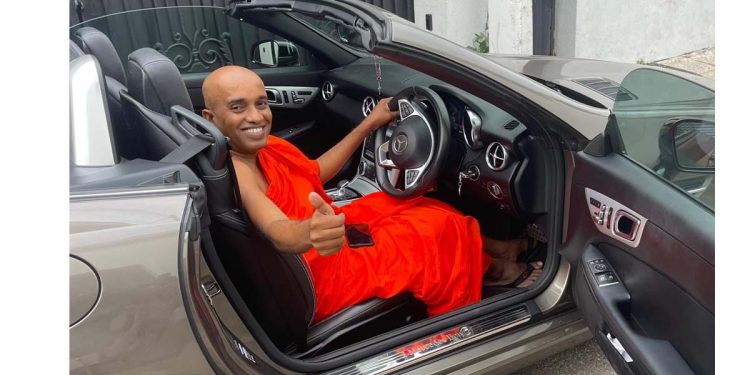 A luxury Benz donated to fort’s “podi sadu.”