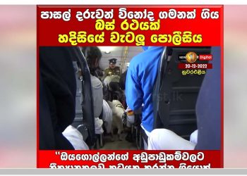Police dogs used to search a school picnic bus for drugs!(VIDEO)