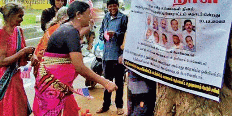 Rotten tomatoes thrown at images of Tamil politicians
