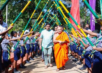I’m now “Bus Man”! I’m unmoved by insults! Thambuththegama Central receives 50th bus from opposition leader(VIDEO & PHOTOS)