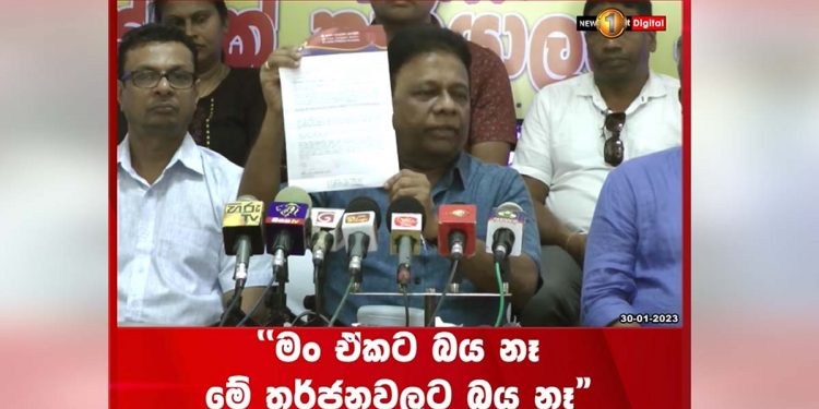 Pohottuwa has issued Dullas a letter! He declares that he is not afraid and displays the letter to the media! VIDEO