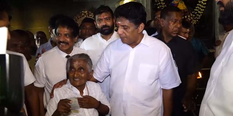 Call for applications to the NEC is anti-political!  constitutional violation! We reconsider continuing in the Legislative Assembly! Sajith receives blessings with Mujibur, Colombo Mayoral candidate, at Gangarama-Grand Mosque-Kochchikade Church-Mayura Temple.VIDEO