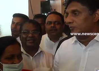 Sajith visited Kochchikade church, famous for miracles, which Easter bomber attacked! Devotees encircle and raised question! Sajith provided the answers! VIDEO