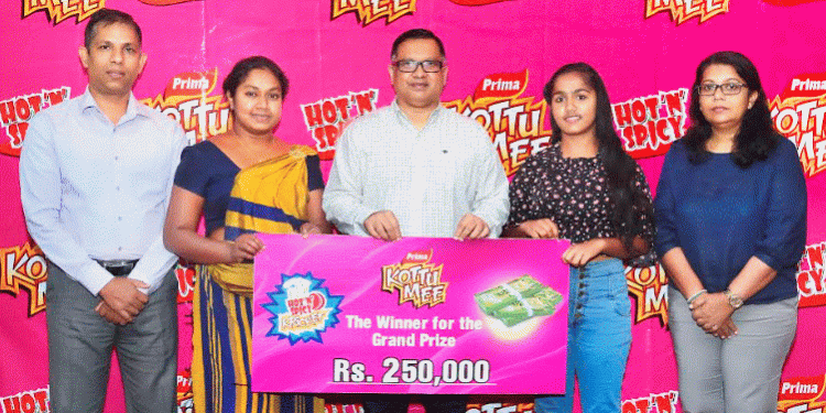 Prima KottuMee announces the winners of ‘Hot N Spicy Kricket’ promotion