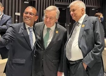 When Ranil became president, appointed president’s advisor Maldivian speaker Nasheed, lost the Maldivian Democratic Party’s primary election!