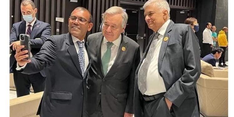 When Ranil became president, appointed  president’s advisor Maldivian speaker  Nasheed, lost the Maldivian Democratic Party’s primary election!
