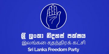 SLFP leaves alliance with ‘helicopter’ symbol and contests LG elections under hand symbol.