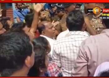 It gets hot close to the Ministry of Finance! ‘A fierce discussion between trade unions and police!’ Police and labour unions collide! VIDEO