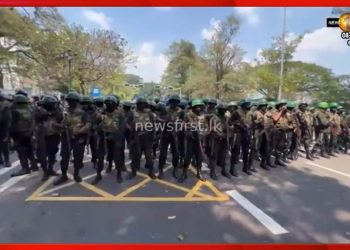 Armed forces called  to control the protest in Colombo! Video