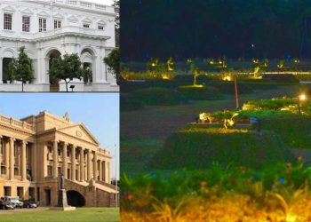 The government decides to transform the national ‘Sandun Garden’ designed at a cost of 30 crore, into a new presidential palace with a secretariat.