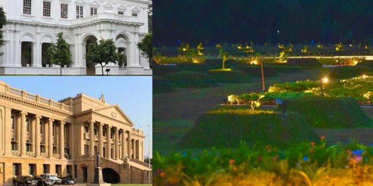 The government decides to transform the national ‘Sandun Garden’ designed at a cost of 30 crore, into a new presidential palace with a secretariat.