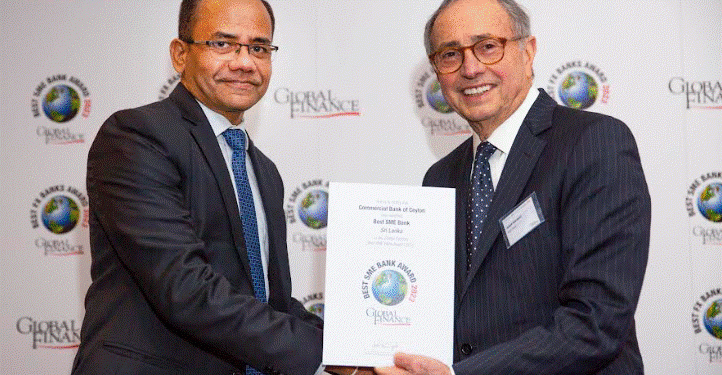 ComBank adjudged ‘Best SME Bank’ in Sri Lanka by Global Finance