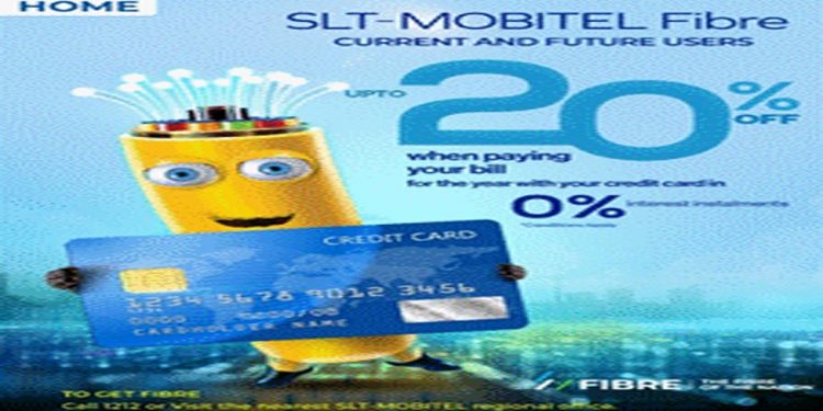 SLT-MOBITEL offers credit card instalment deals for Fibre customers