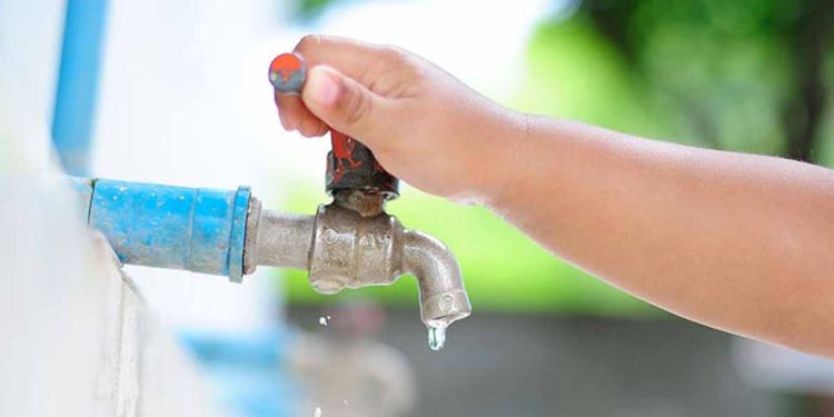 There will be no water in these parts for ten hours tomorrow! Fill up now!